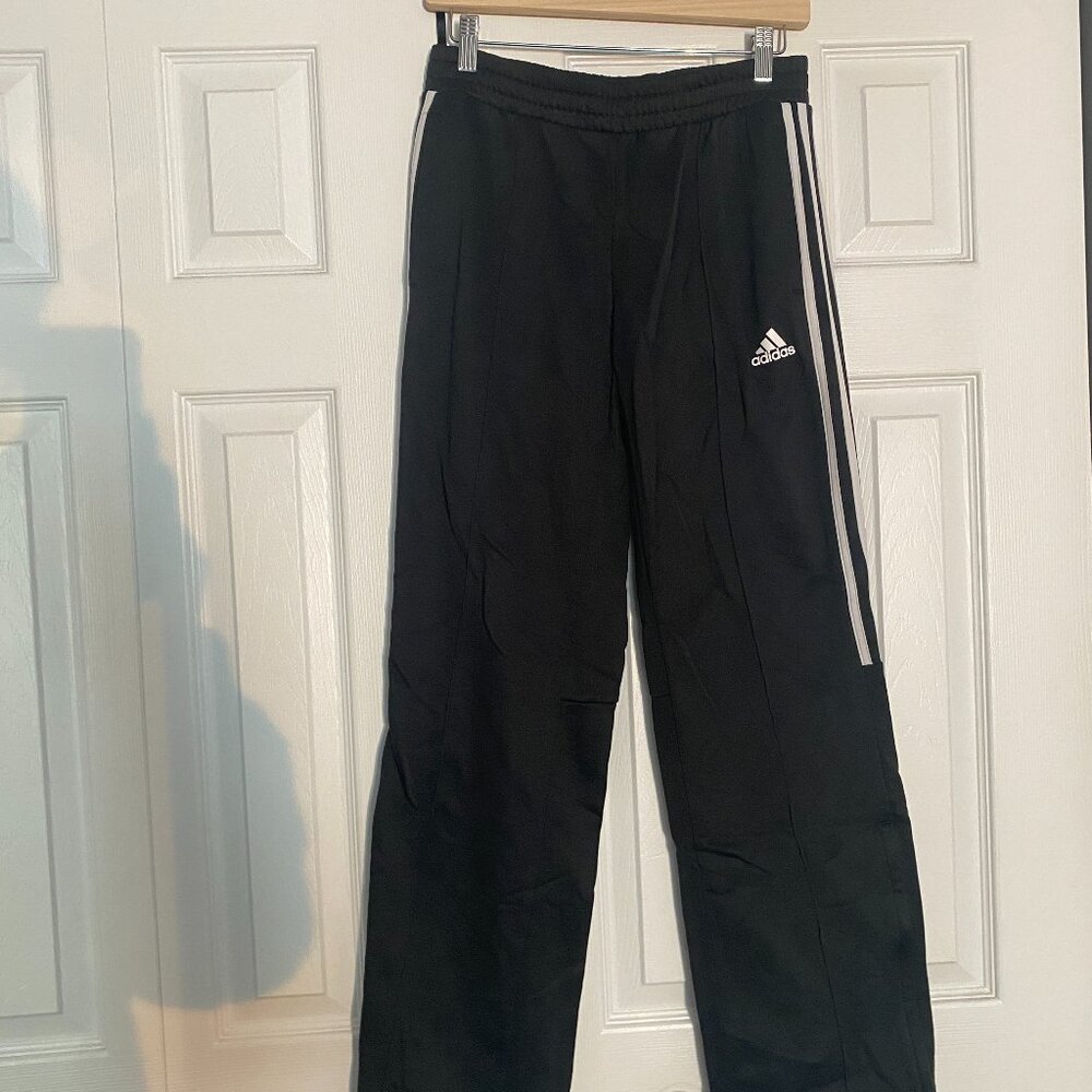 Pleated Adidas Wide Leg Track Pants